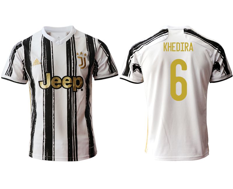 Men 2020-2021 club Juventus home aaa version #6 white Soccer Jerseys